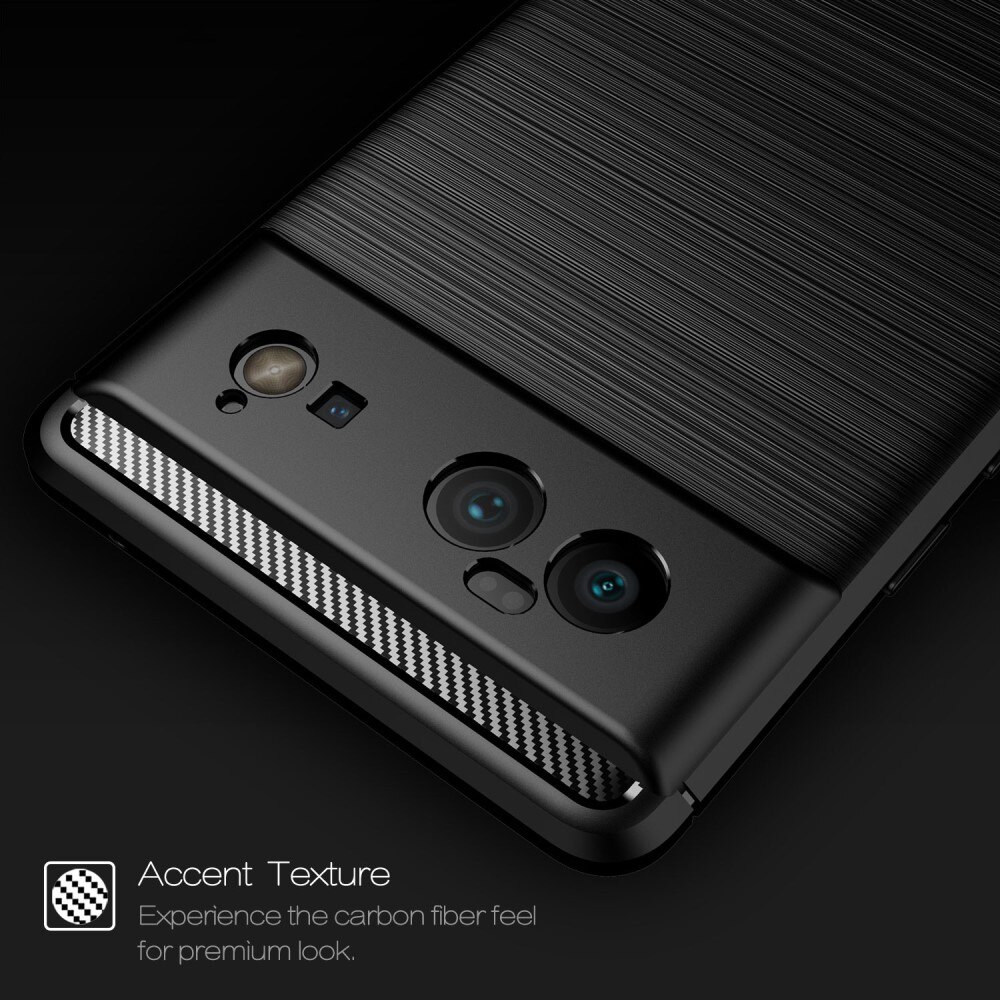 Google Pixel 6 Pro Deksel TPU Brushed Svart