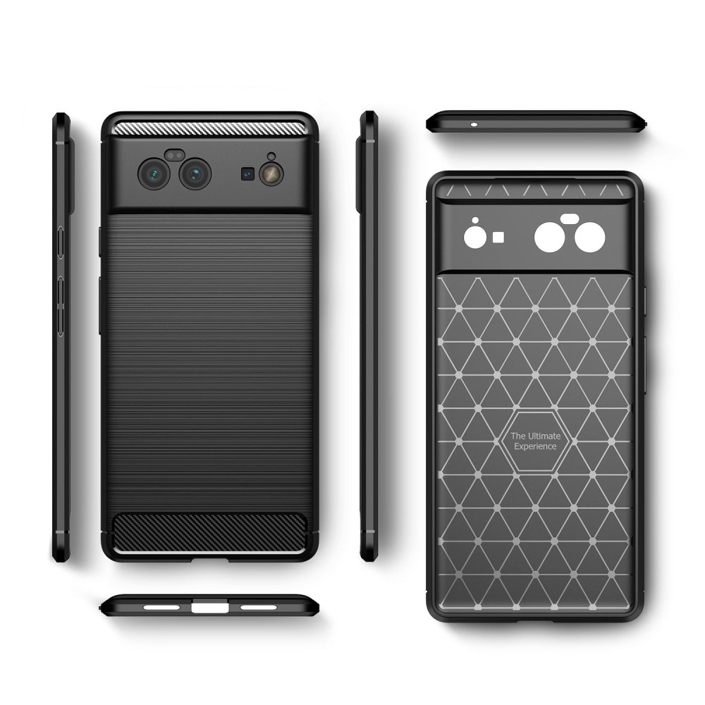 Google Pixel 6 Pro Deksel TPU Brushed Svart