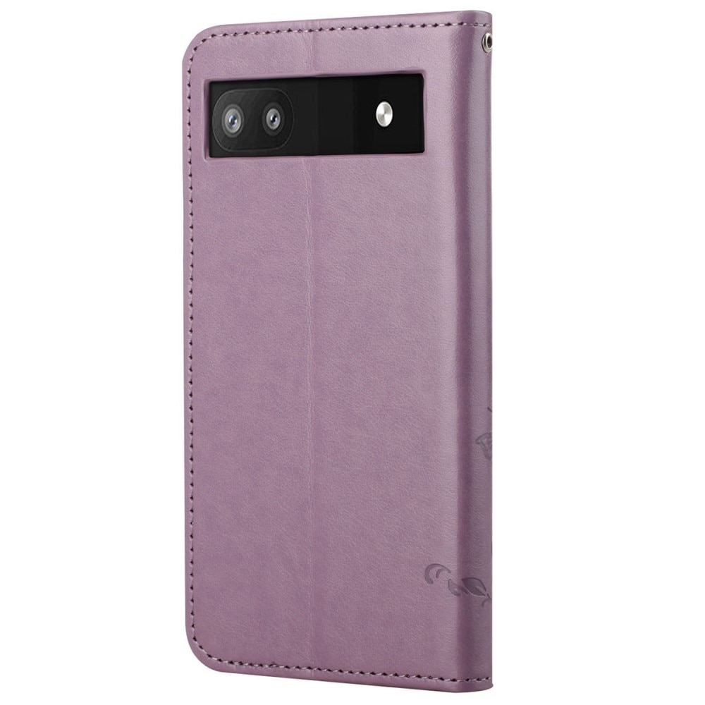Lærveske Sommerfugler Google Pixel 6a Lilla