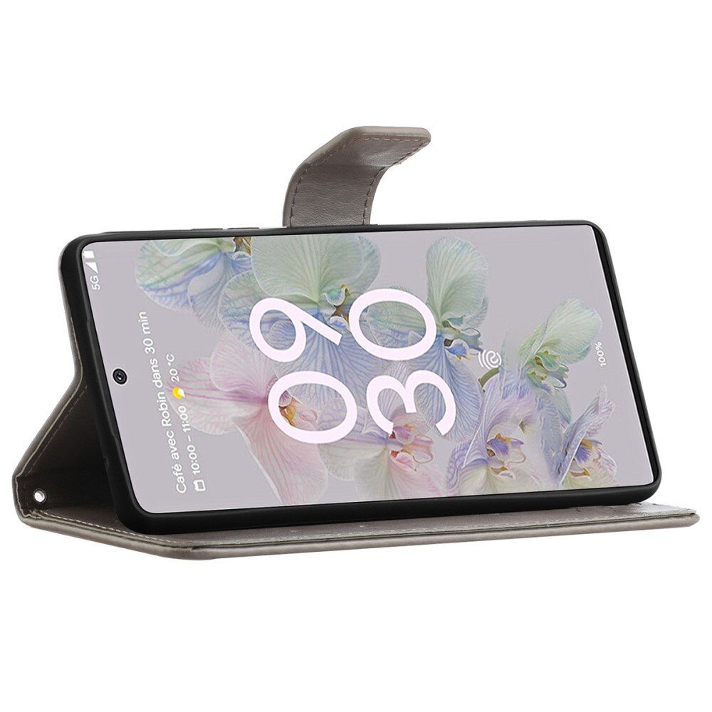 Lærveske Sommerfugler Google Pixel 6a Grå