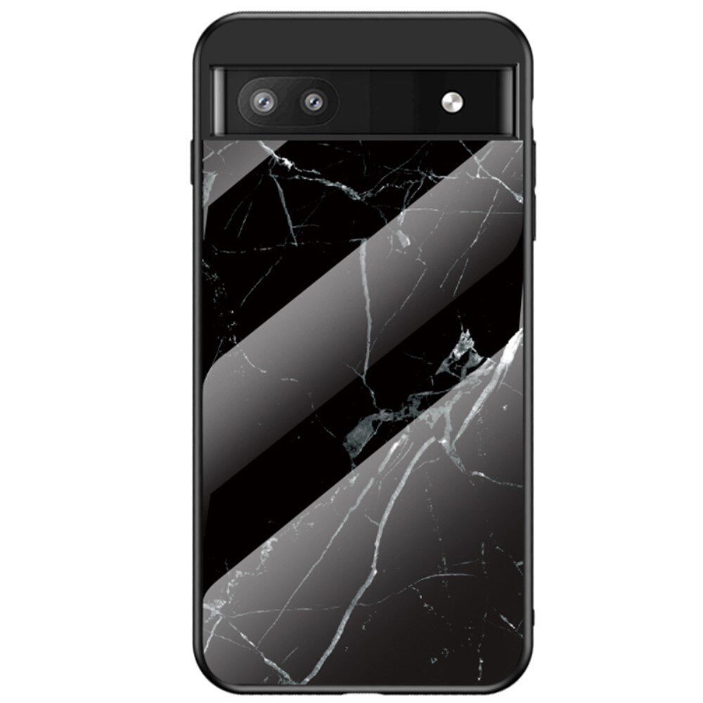 Herdet Glass Deksel Google Pixel 6a svart marmor