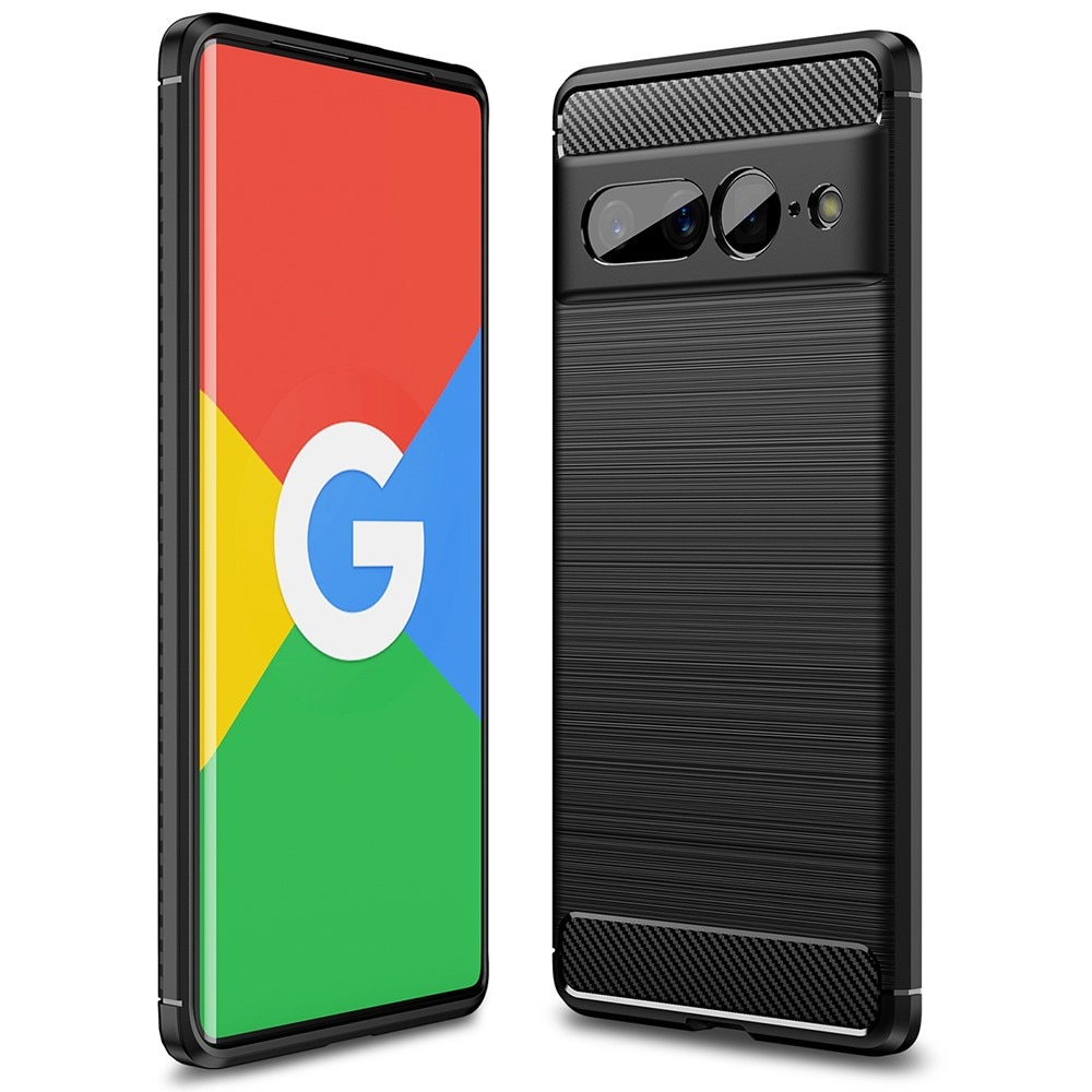 Brushed TPU Deksel Google Pixel 7 Pro Black