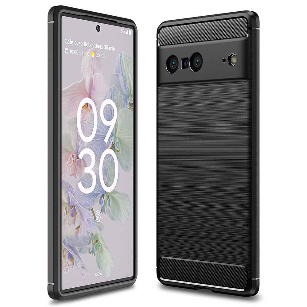 Google Pixel 7 Deksel TPU Brushed Svart
