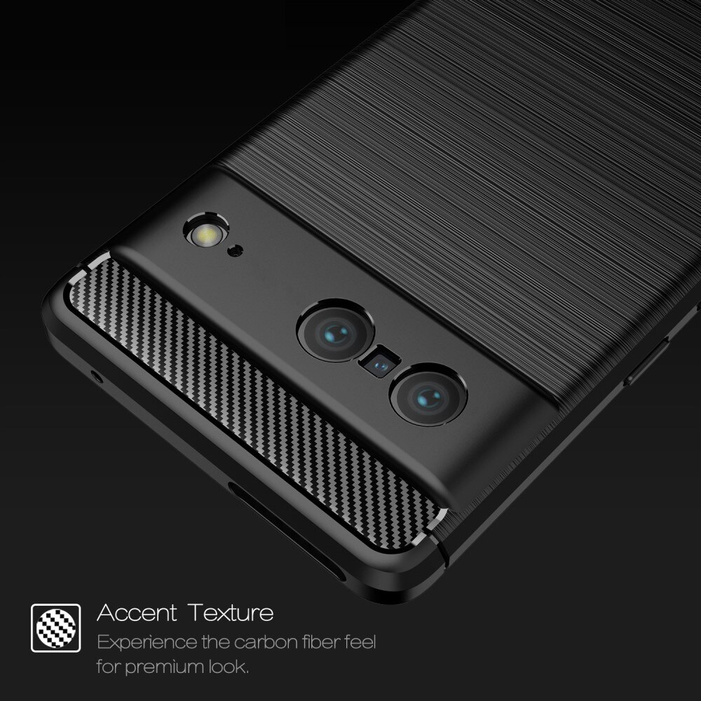 Google Pixel 7 Deksel TPU Brushed Svart