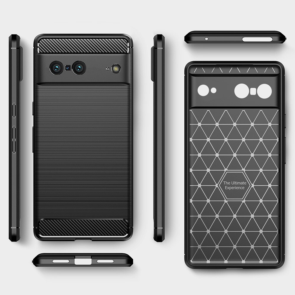 Google Pixel 7 Deksel TPU Brushed Svart