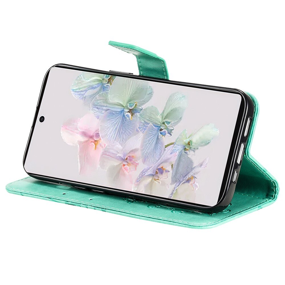 Lærveske Sommerfugler Google Pixel 7 Grønn