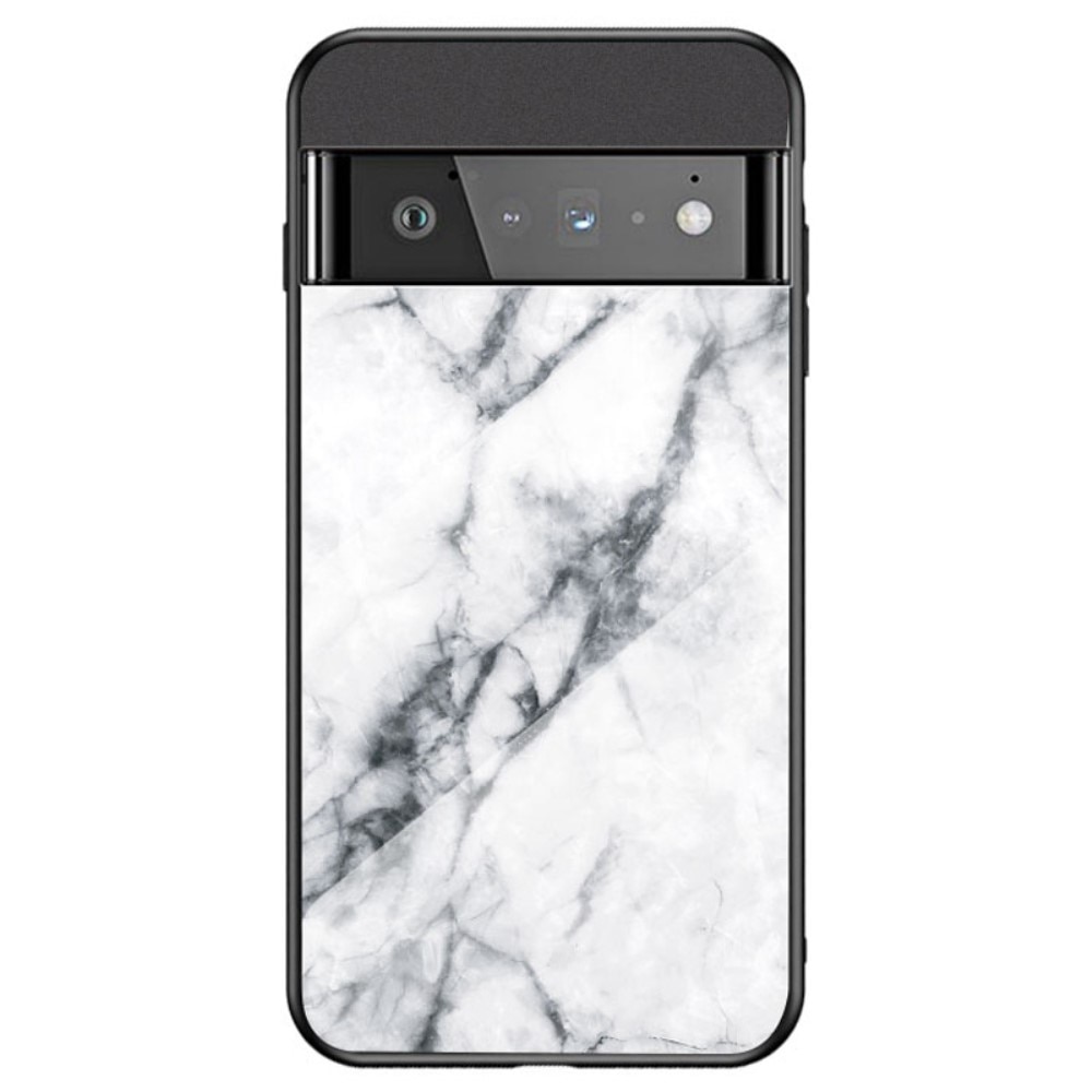 Herdet Glass Deksel Google Pixel 7 Pro hvit marmor
