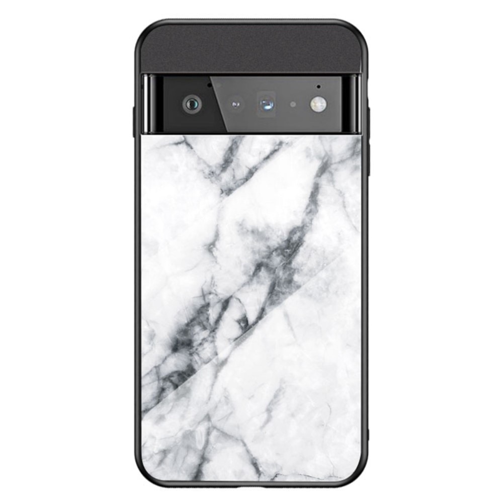 Herdet Glass Deksel Google Pixel 7 hvit marmor