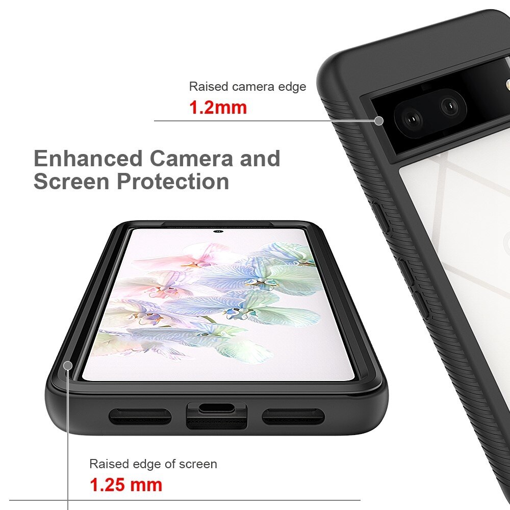 Full Cover Deksel Google Pixel 7 Svart