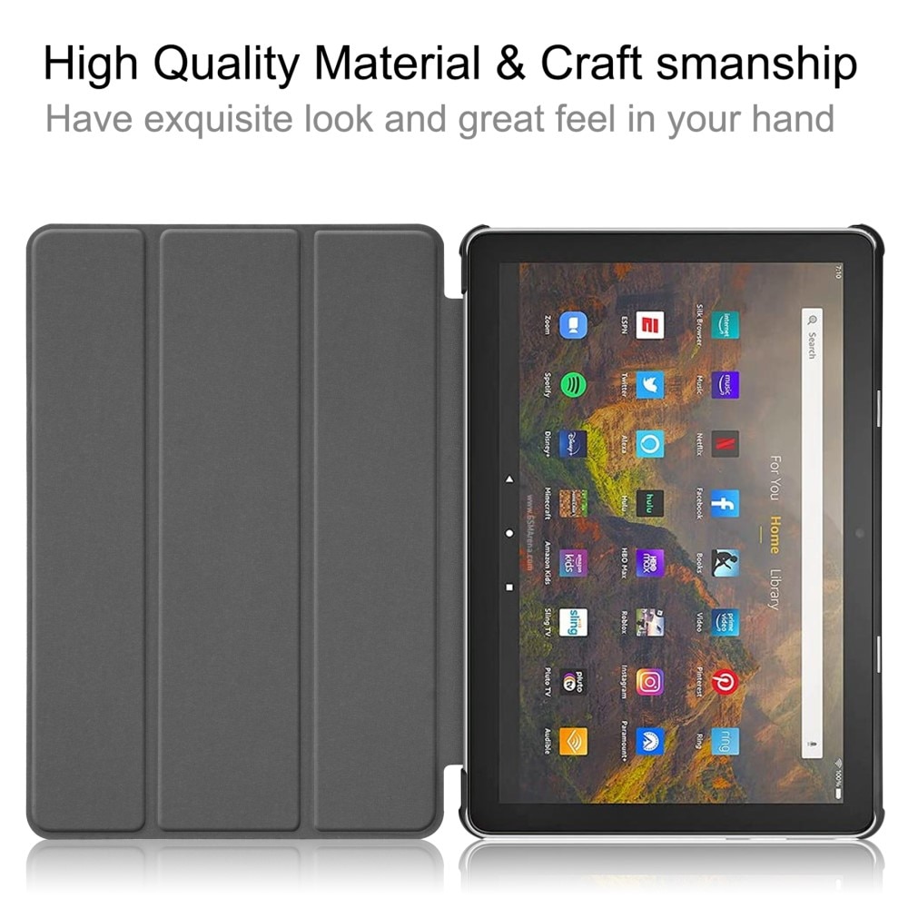 Etui Tri-fold Amazon Fire HD 10 (2021) svart