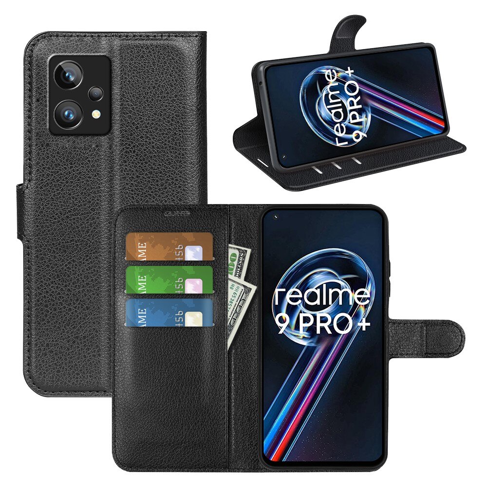 Mobilveske Realme 9 Pro Plus Svart