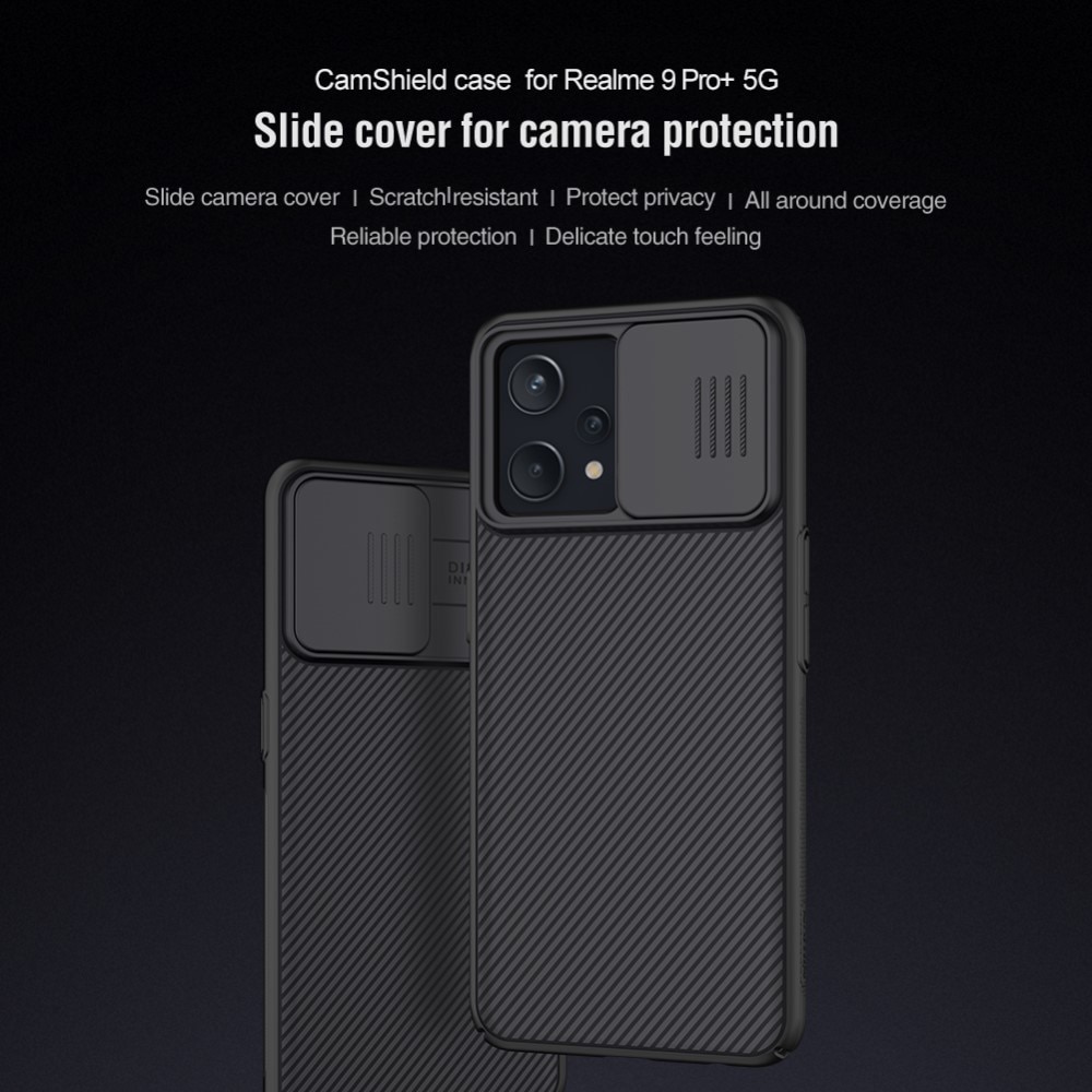 CamShield Deksel Realme 9 Pro Plus svart