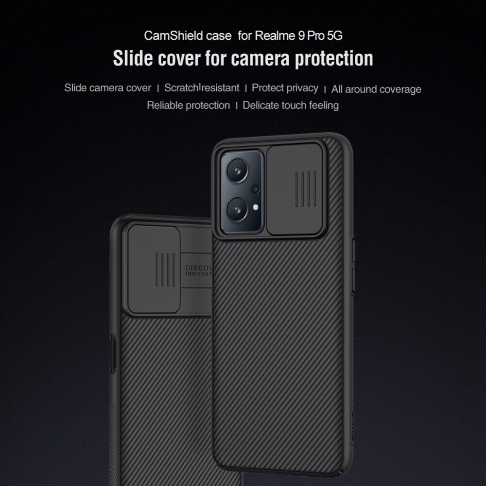 CamShield Deksel OnePlus/Realme OnePlus Nord CE 2 Lite 5G/9 Pro Svart
