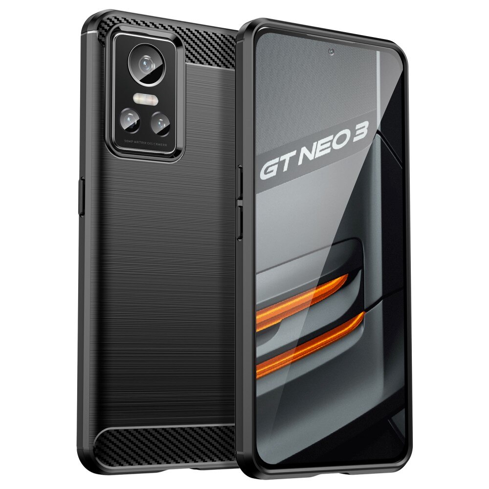 Realme GT Neo 3 Deksel TPU Brushed Svart