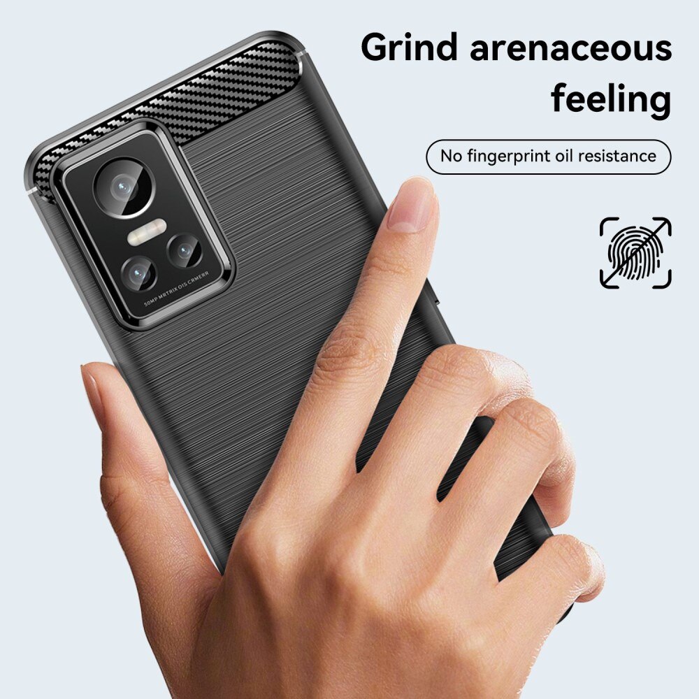 Realme GT Neo 3 Deksel TPU Brushed Svart