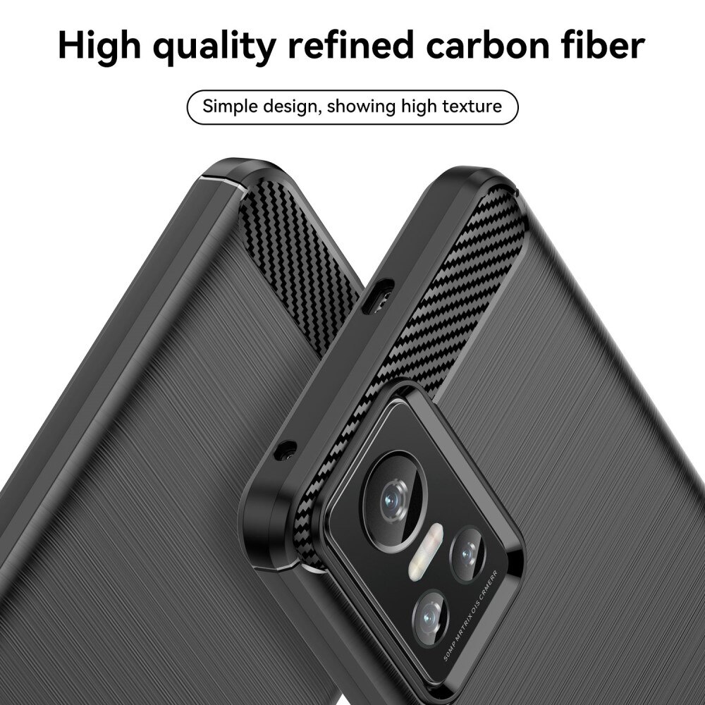 Realme GT Neo 3 Deksel TPU Brushed Svart