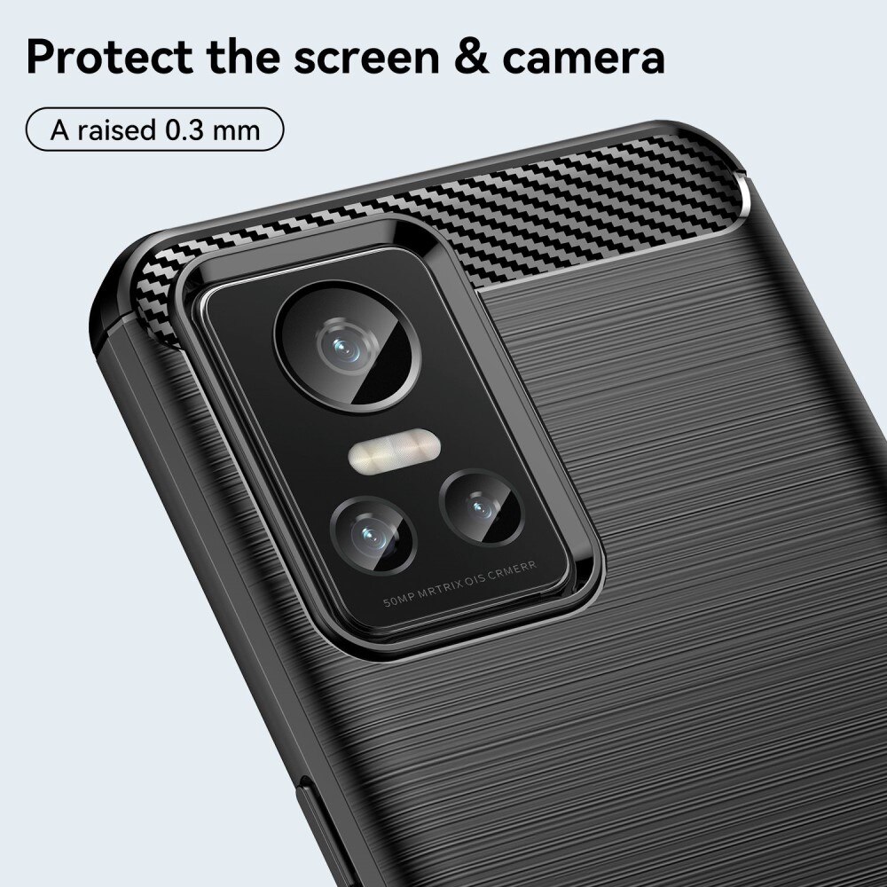 Realme GT Neo 3 Deksel TPU Brushed Svart