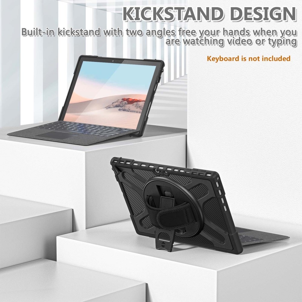 Støtsikker Hybriddeksel Microsoft Surface Pro 4/5/6/7/7 Plus  svart