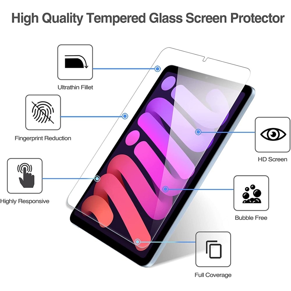 Herdet Glass 0.3mm Skjermbeskytter iPad Mini 6th Gen (2021)
