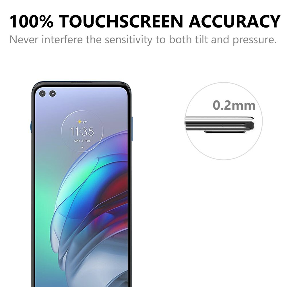 Heldekkende Skjermbeskytter Herdet Glass Motorola Moto G100