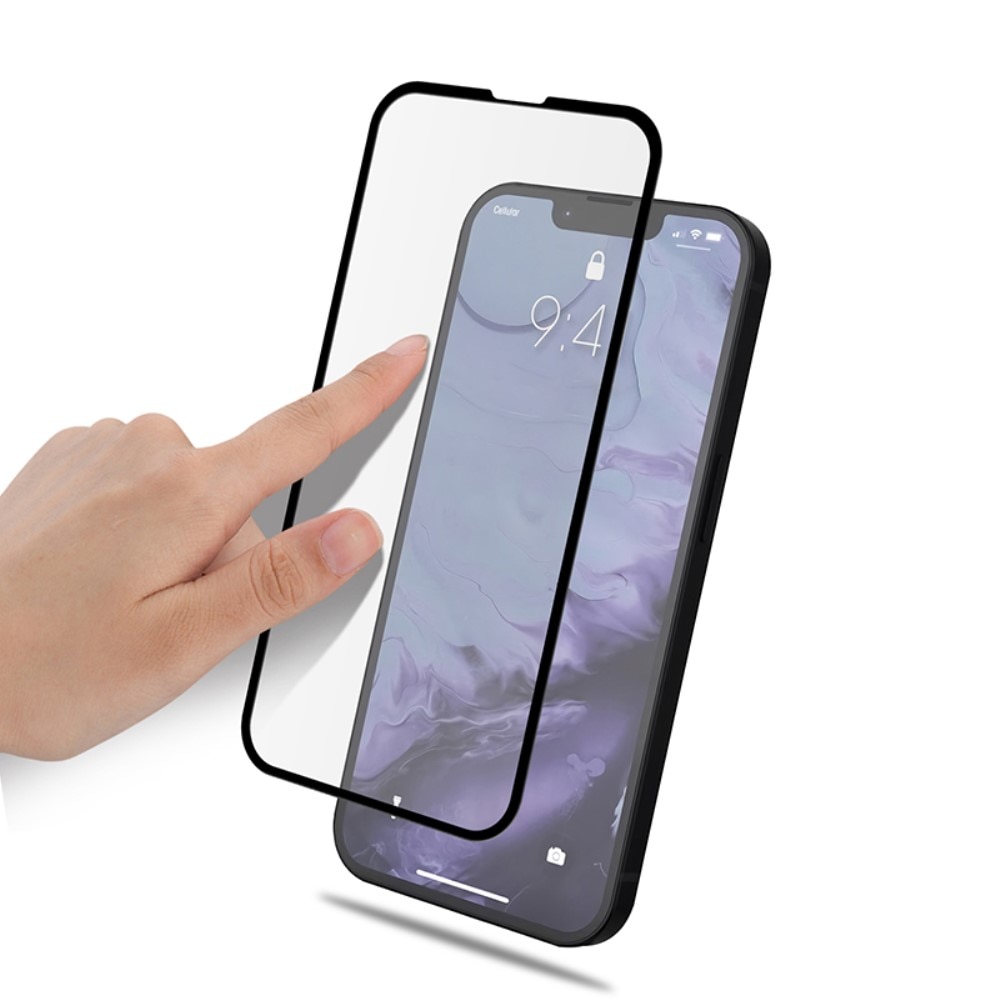 Heldekkende Herdet Glass iPhone 13 Mini svart