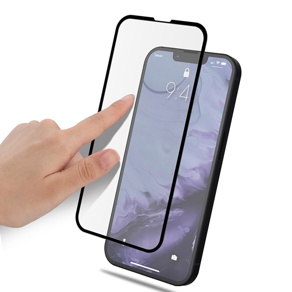 Heldekkende Herdet Glass iPhone 13 Pro svart