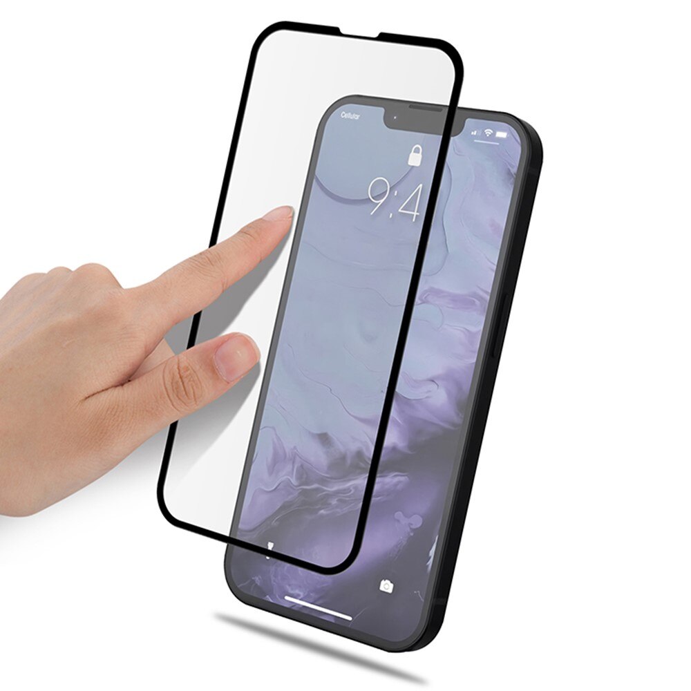 Heldekkende Herdet Glass iPhone 13 Pro Max svart