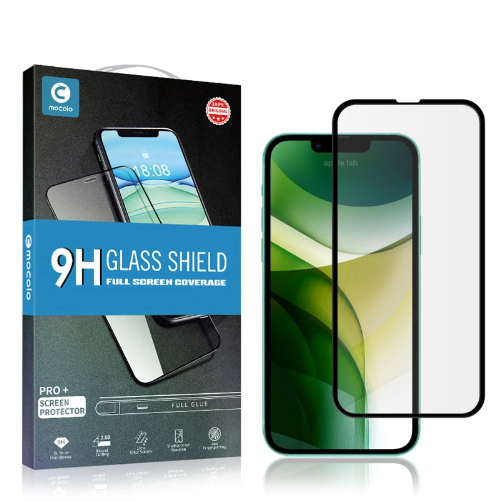 Heldekkende Herdet Glass iPhone 13 Pro Max svart
