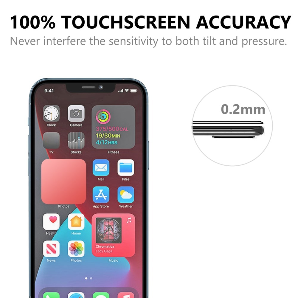 Heldekkende Skjermbeskytter Herdet Glass iPhone 13 Pro Max