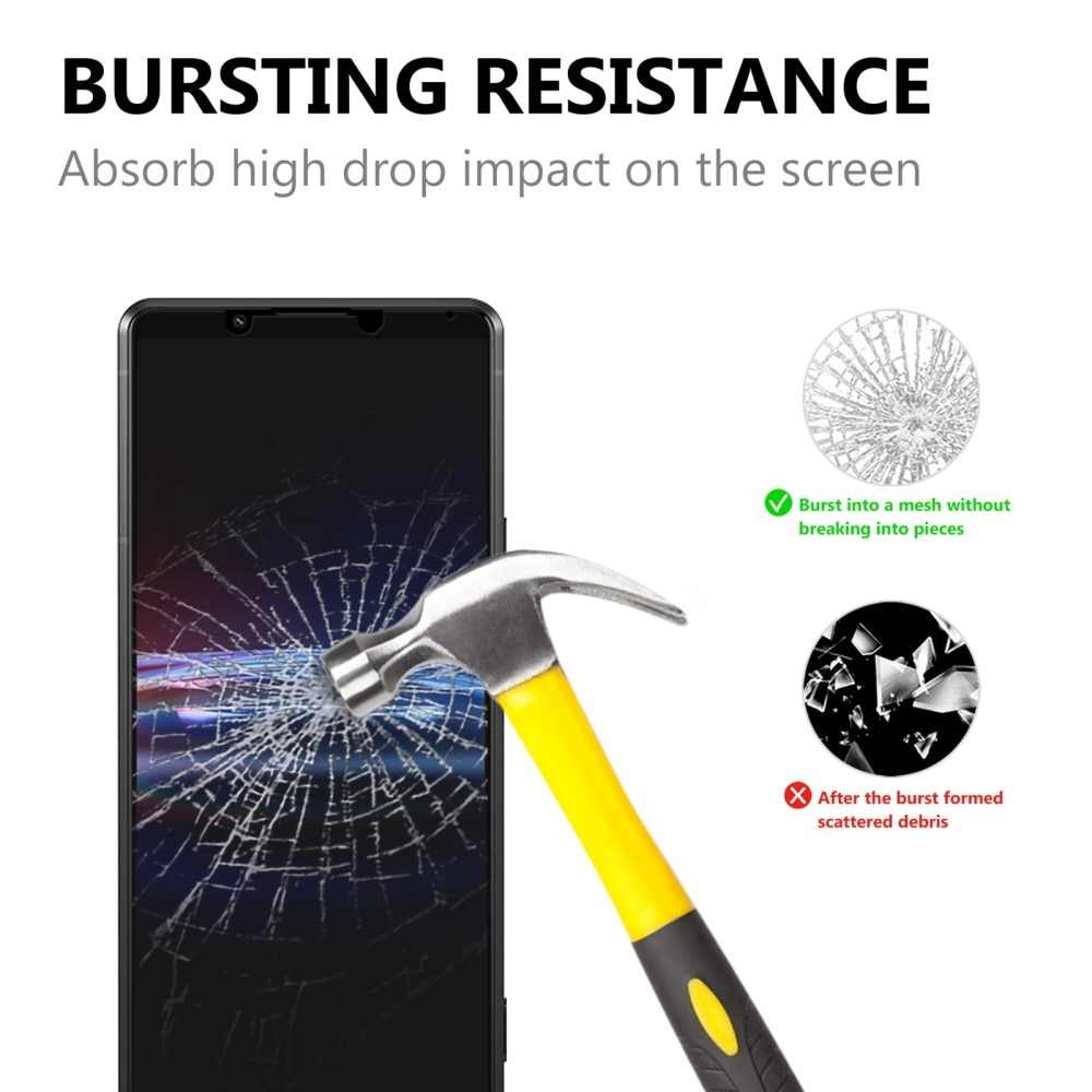 Heldekkende Skjermbeskytter Herdet Glass Sony Xperia Pro-I