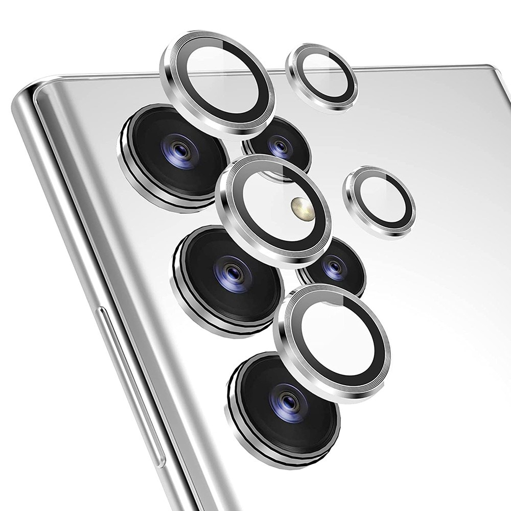 Linsebeskyttelse  Aluminium Samsung Galaxy S22 Ultra sølv