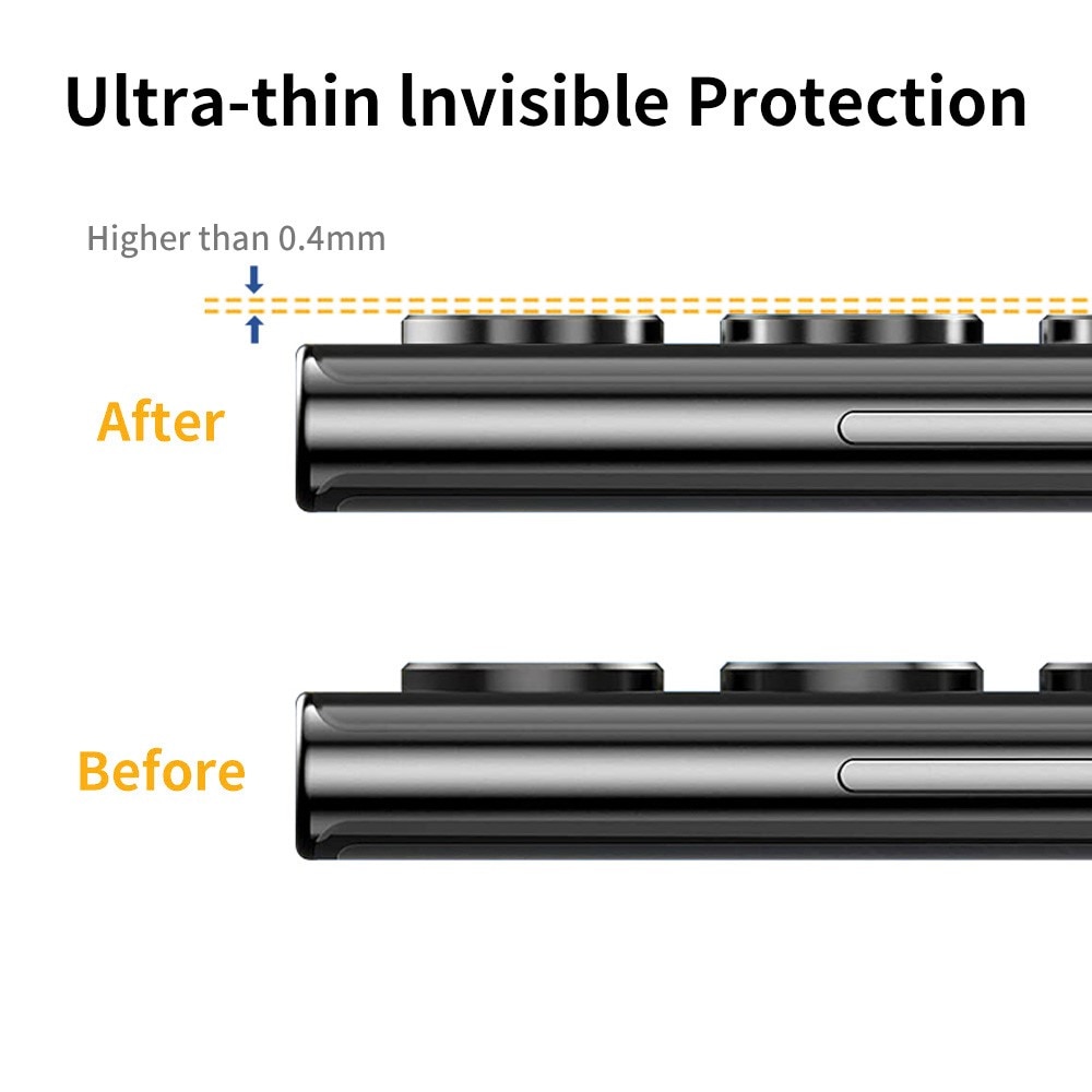 Linsebeskyttelse  Aluminium Samsung Galaxy S22 Ultra svart