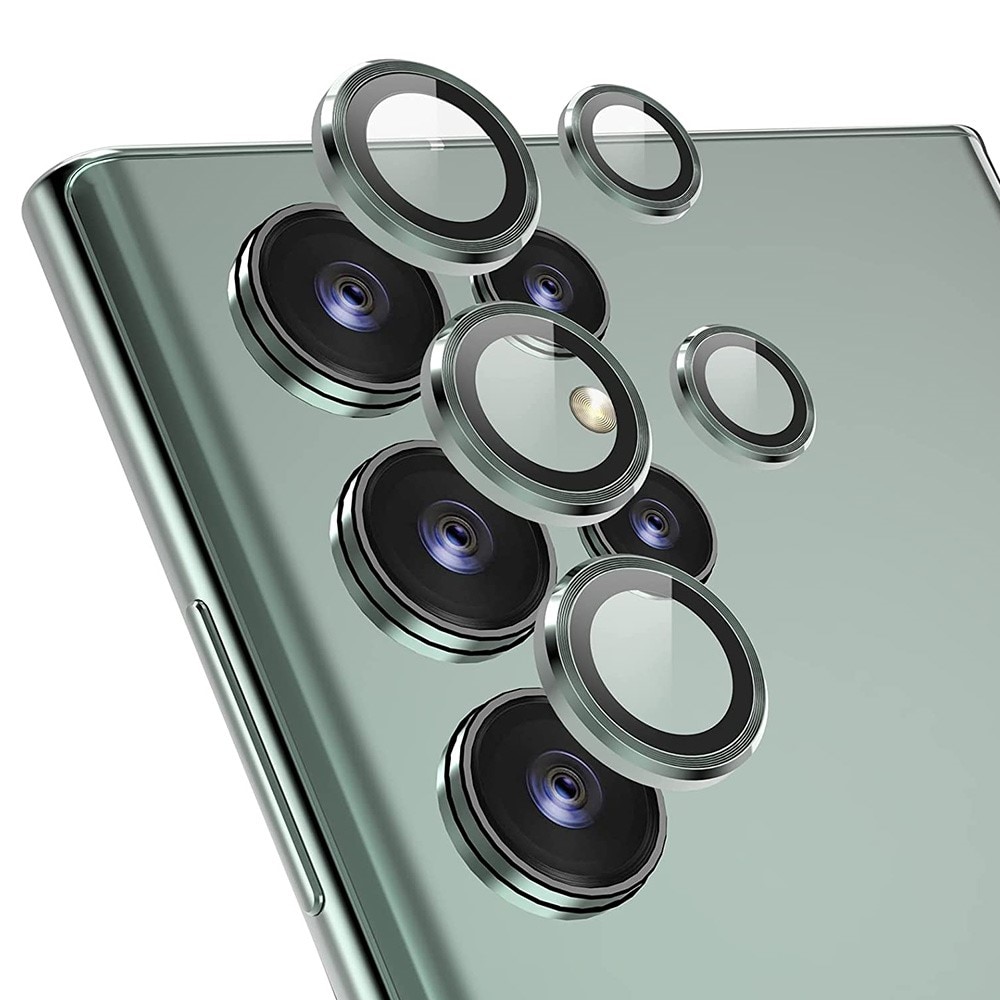 Linsebeskyttelse  Aluminium Samsung Galaxy S22 Ultra grønn