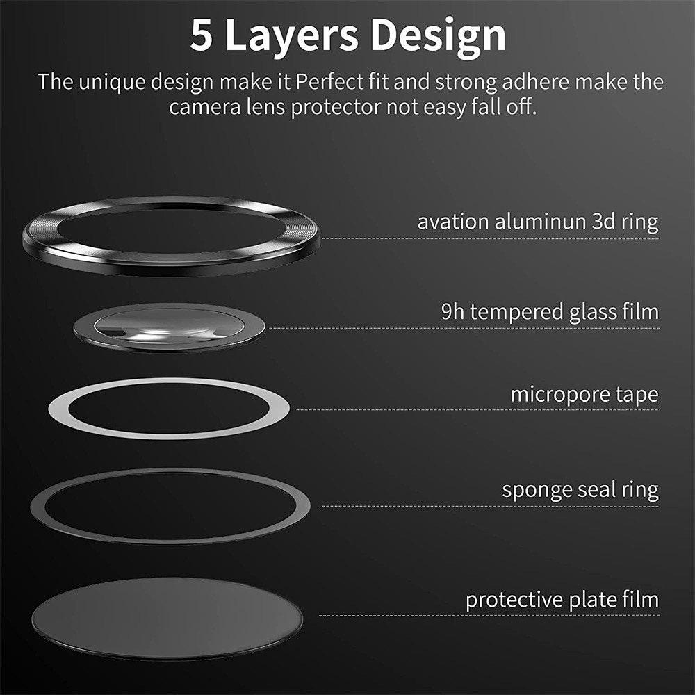 Linsebeskyttelse  Aluminium Samsung Galaxy S22 Ultra regnbue