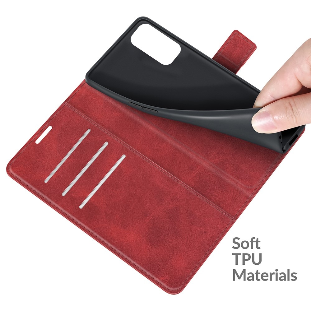 Leather Wallet OnePlus Nord 2 5G Red
