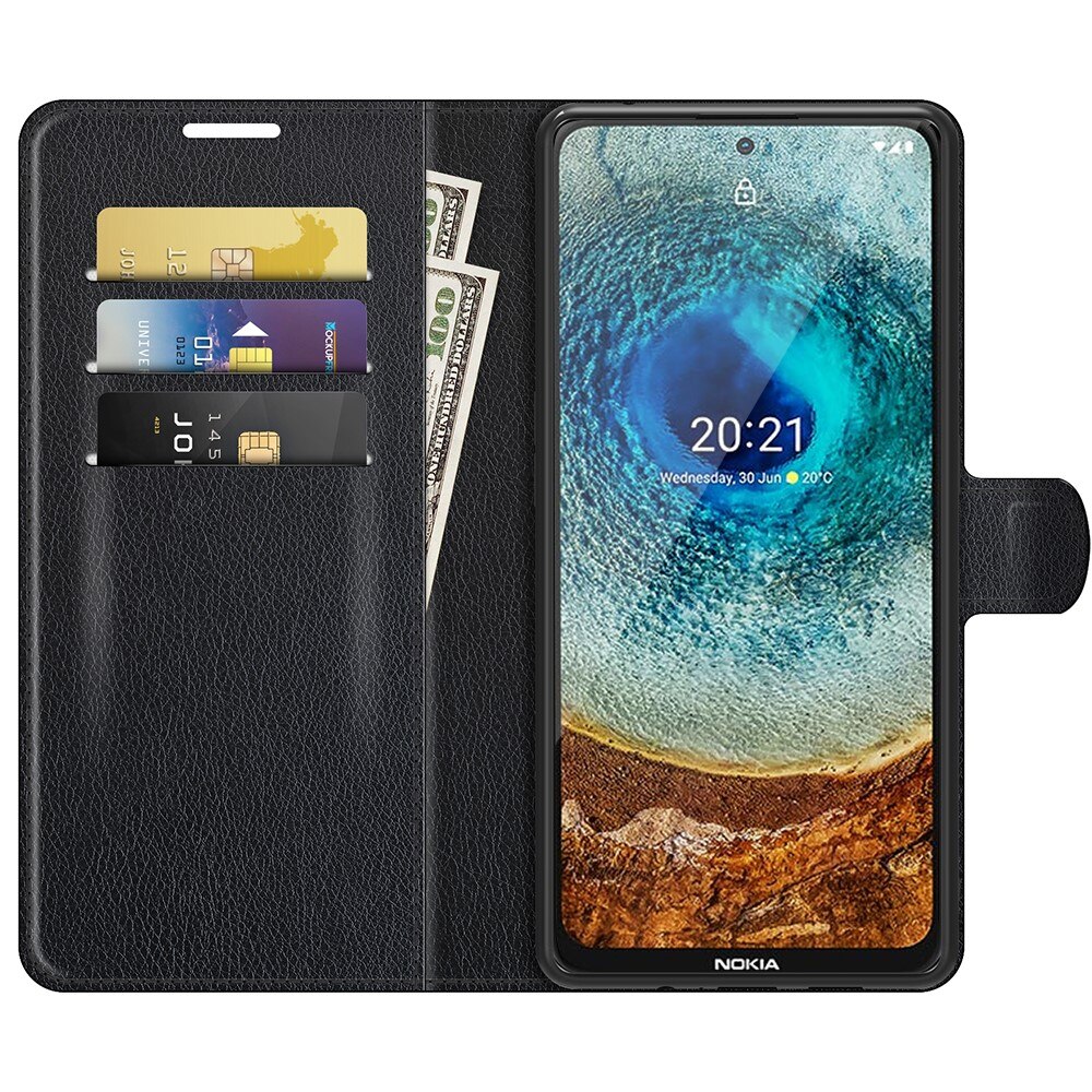 Mobilveske Nokia X20/X10 Svart