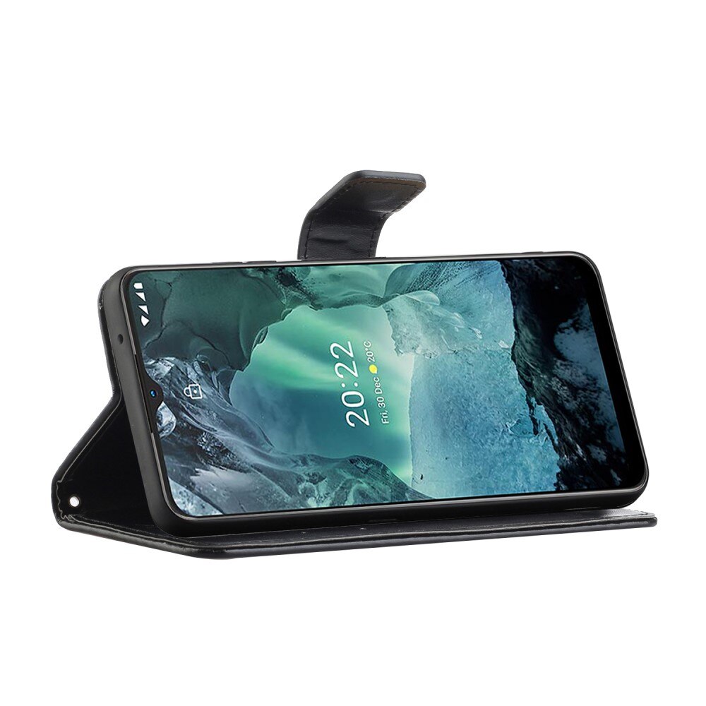 Lærveske Sommerfugler  Nokia G11/Nokia G21 Svart