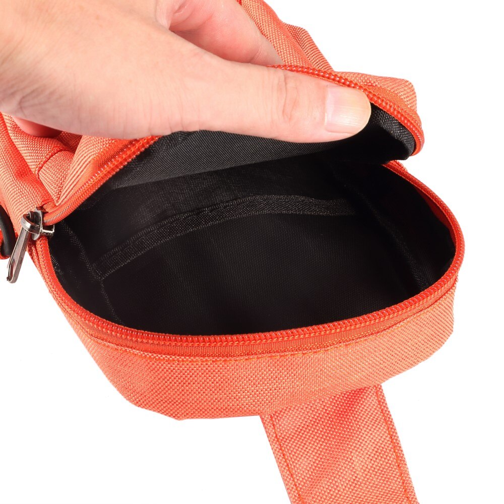 Liten  Crossbody-veske i nylon oransje