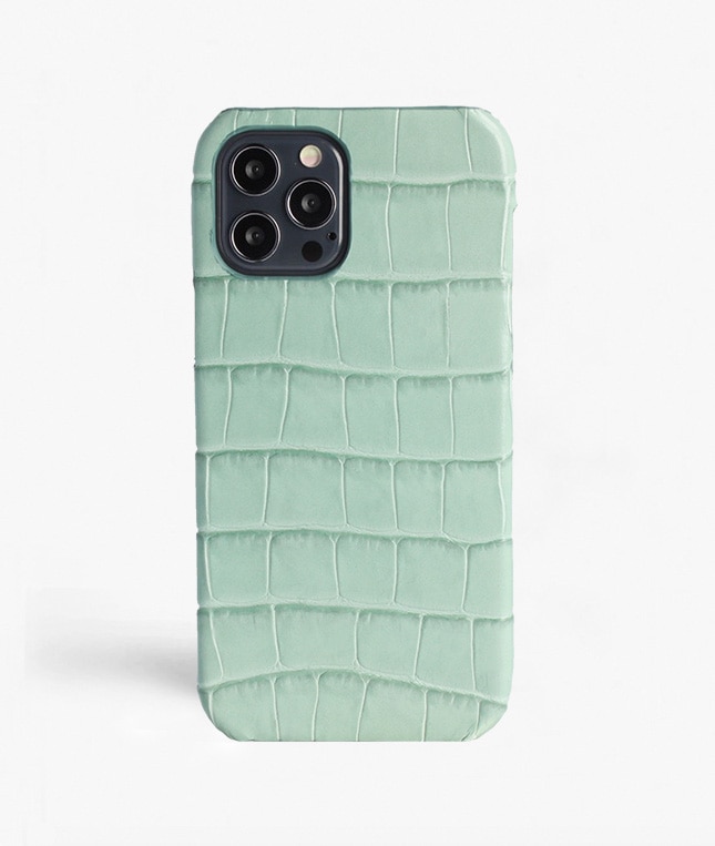 Deksel iPhone 12/iPhone 12 Pro Croco Blå