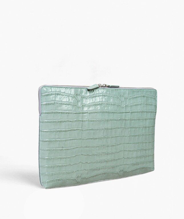 Dataveske 15" Croco Pastell Teal