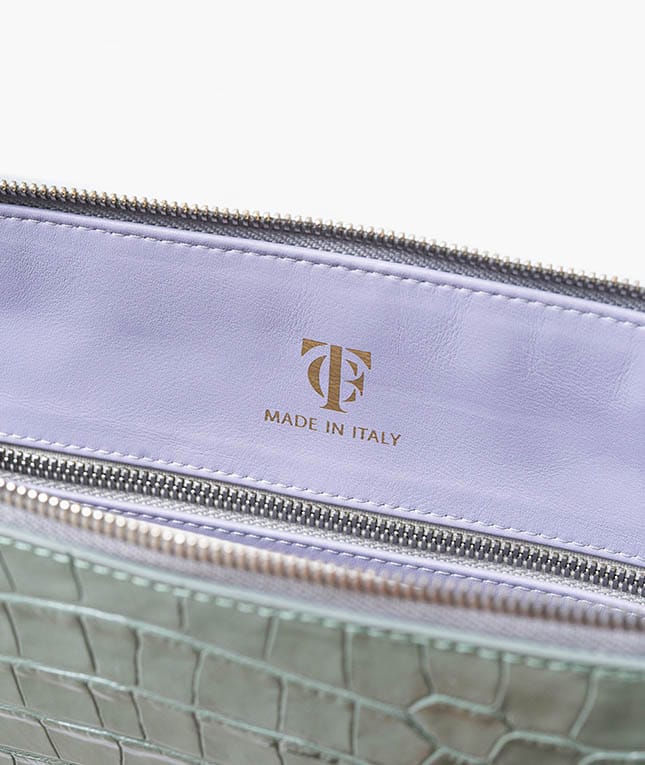 Dataveske 15" Croco Pastell Teal