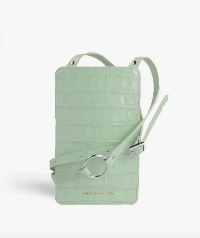 Smart Crossbody Veske Croco Teal