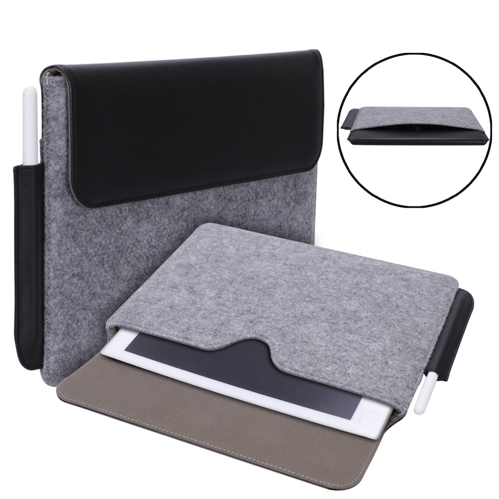 Laptopdeksel i filt 13" grå/svart