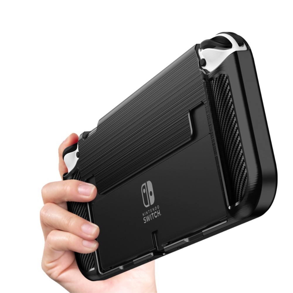 Brushed TPU Deksel Nintendo Switch OLED Black