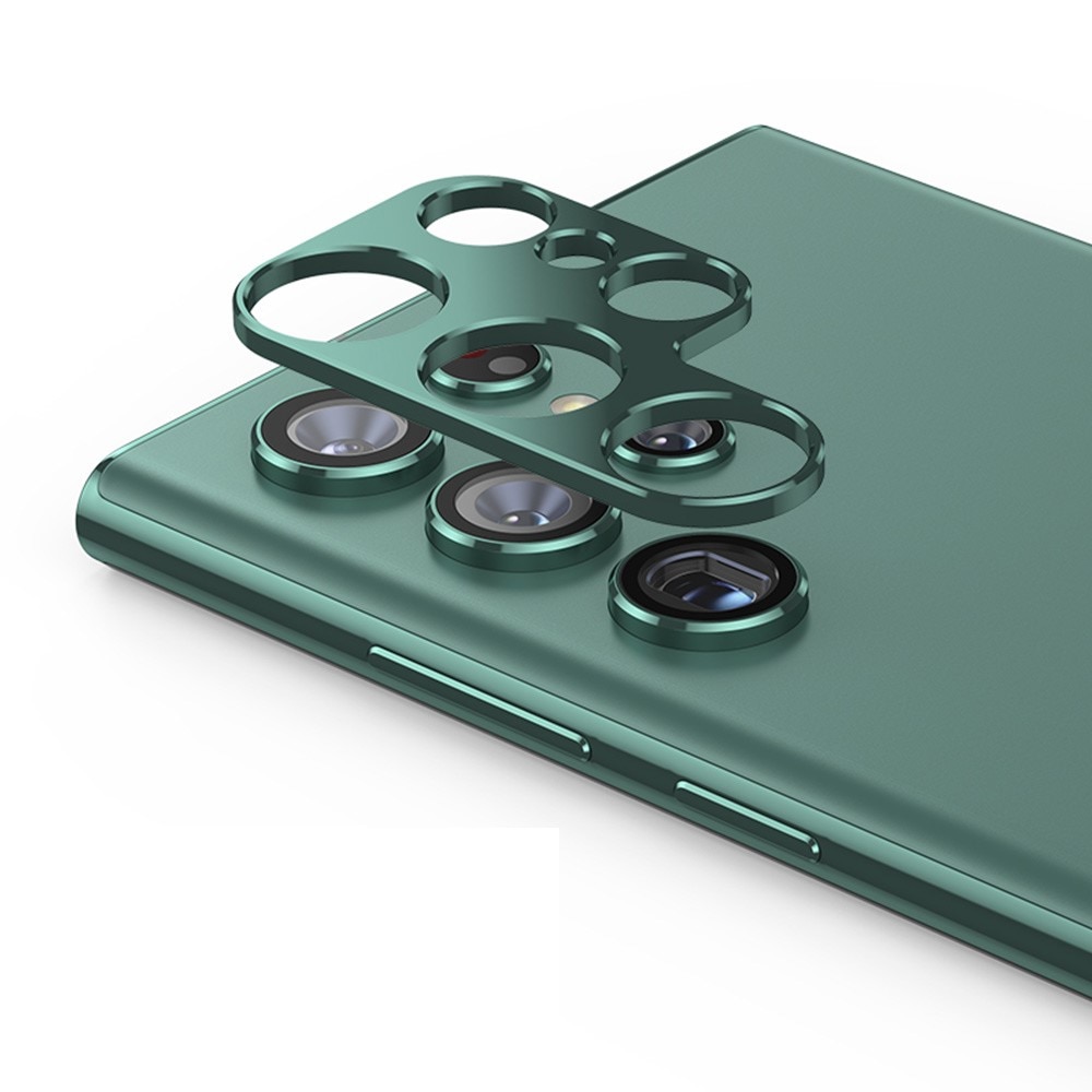Kamerabeskyttelse Aluminium Samsung Galaxy S22 Ultra grønn