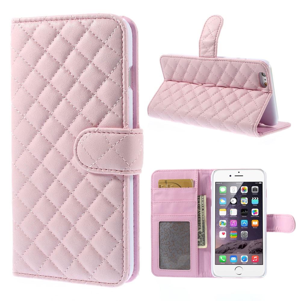 Lommebokdeksel iPhone 6 Plus/6S Plus Quilted rosa