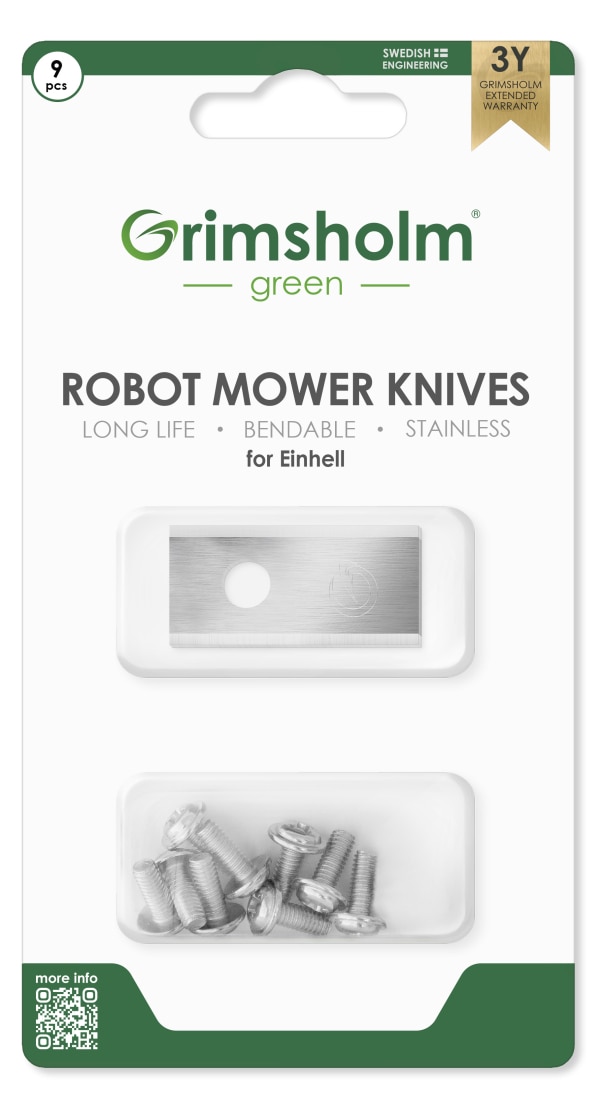 9-pakning kniver til Einhell GC-RM 500