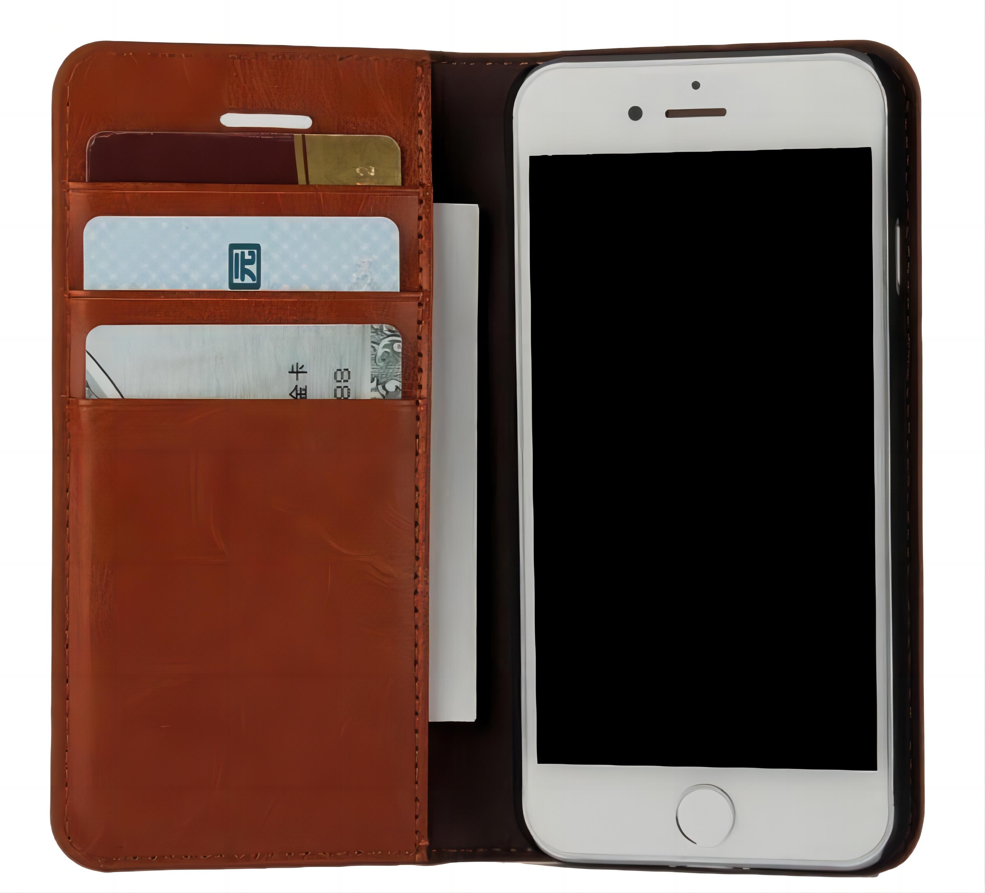 Mobiletui Ekte Lær iPhone SE (2020) brun