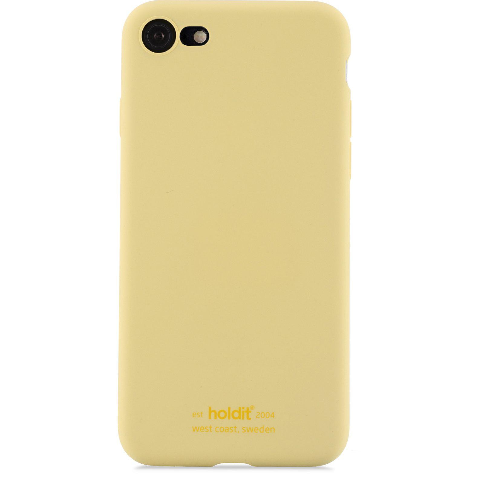 Deksel Silikon iPhone 7/8/SE Gul