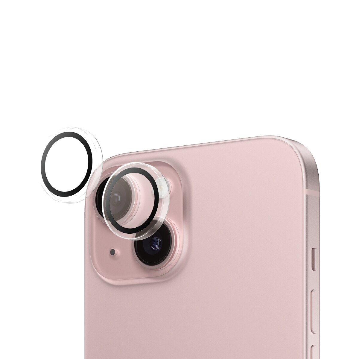 iPhone 15 Hoops Camera Lens Protector Gjennomsiktig